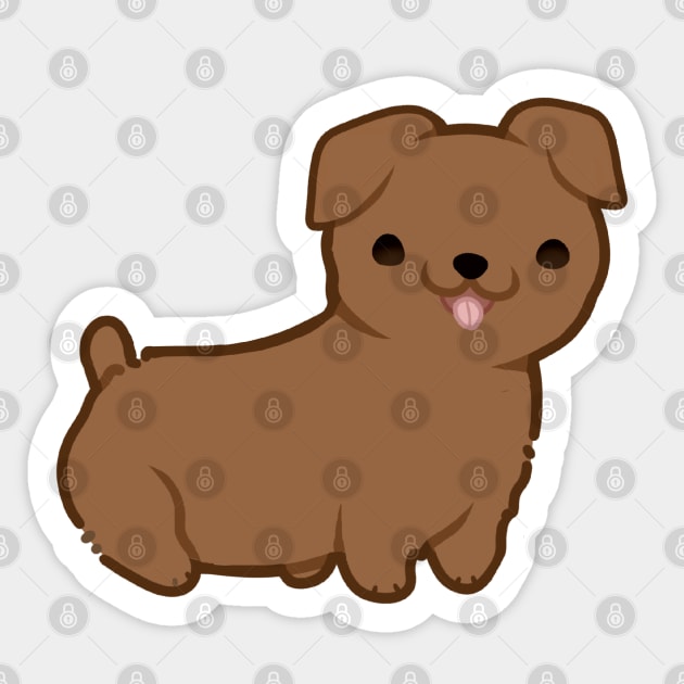 Happy Weenie Dog Sticker by LinnsWorld